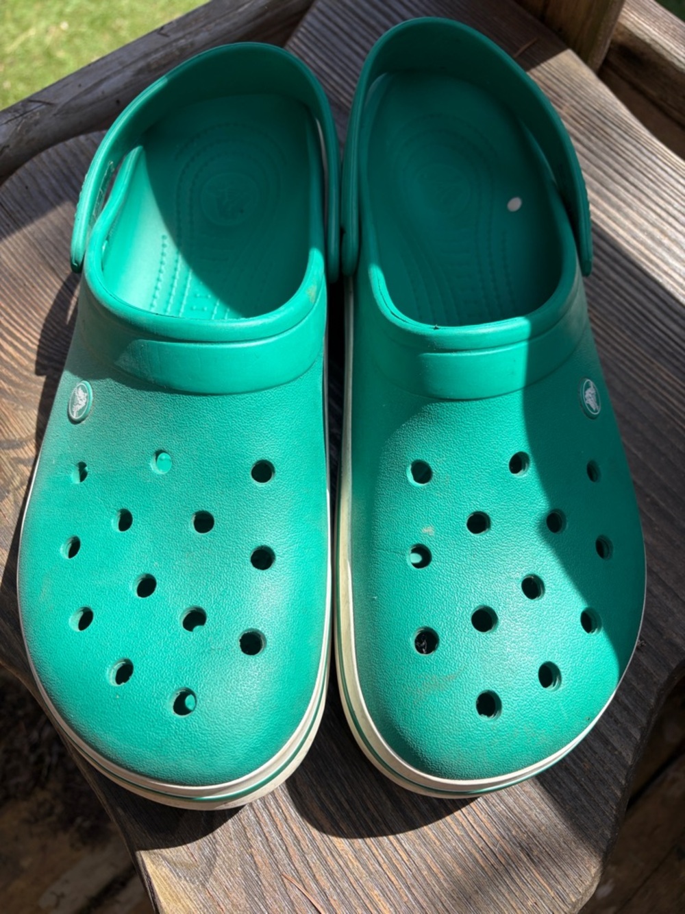CROCS Men’s Green Slip-On Crocs Size 13